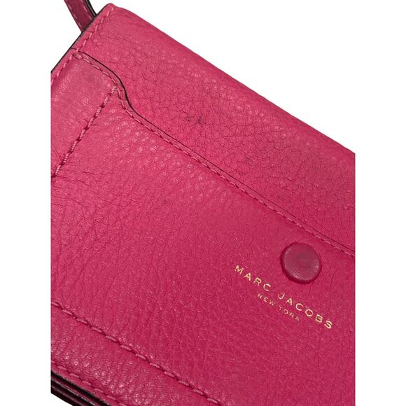 Marc Jacobs Empire City Leather Crossbody Wallet Bag Pink Gold Hardware Designer - Picture 14 of 16